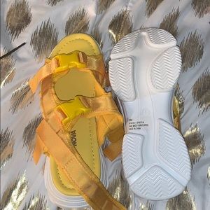 Yellow sandals